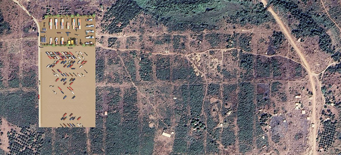 workshop layout satellite view